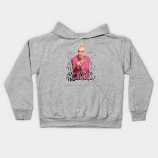 Kim Woodburn You Horrible People Kids Hoodie